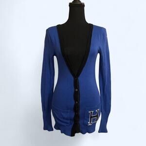 Vintage Y2K Hollister Co. Blue Preppy Fairy button-up cardigan Size Small